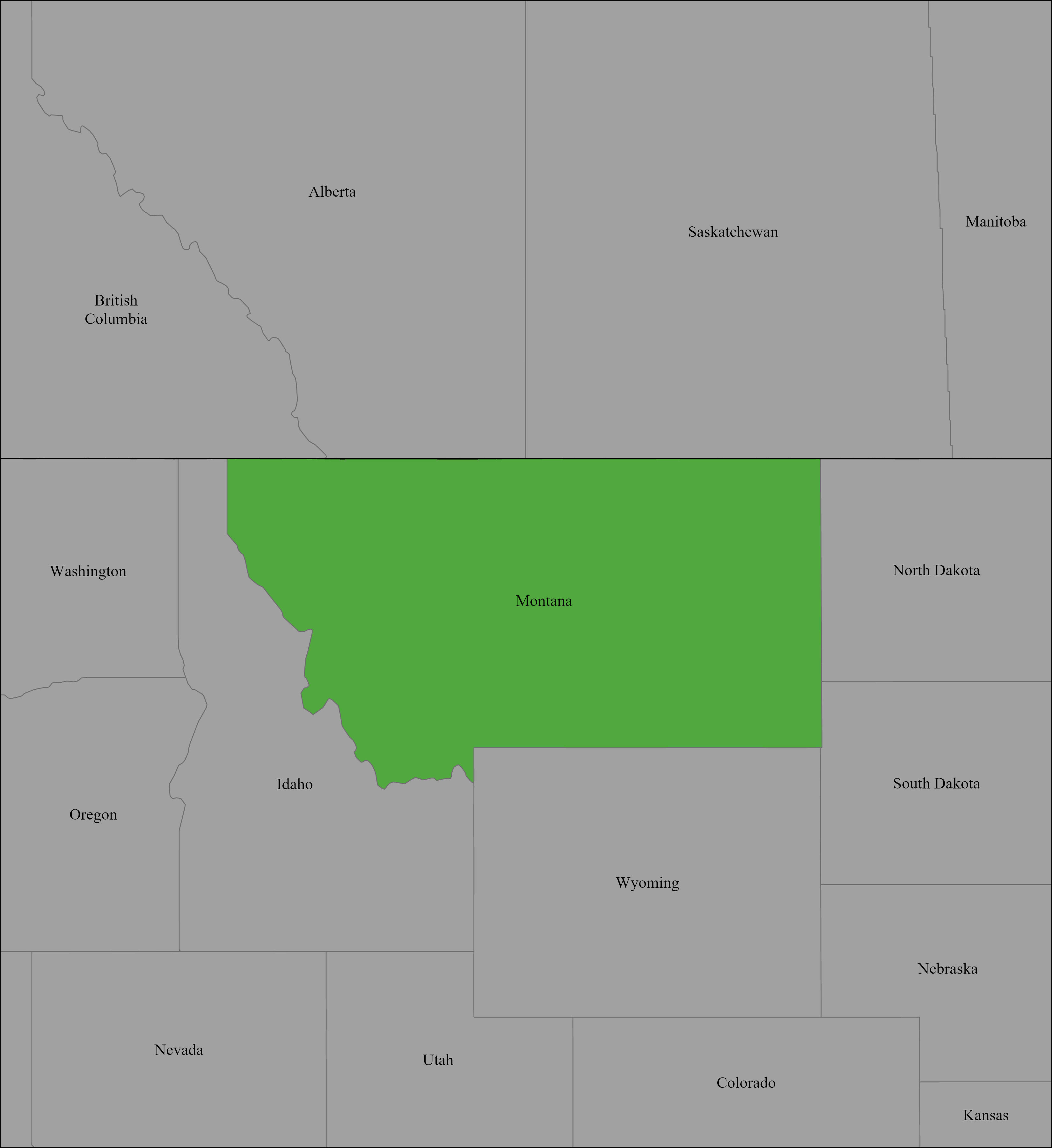 Montana Mission Map 1896